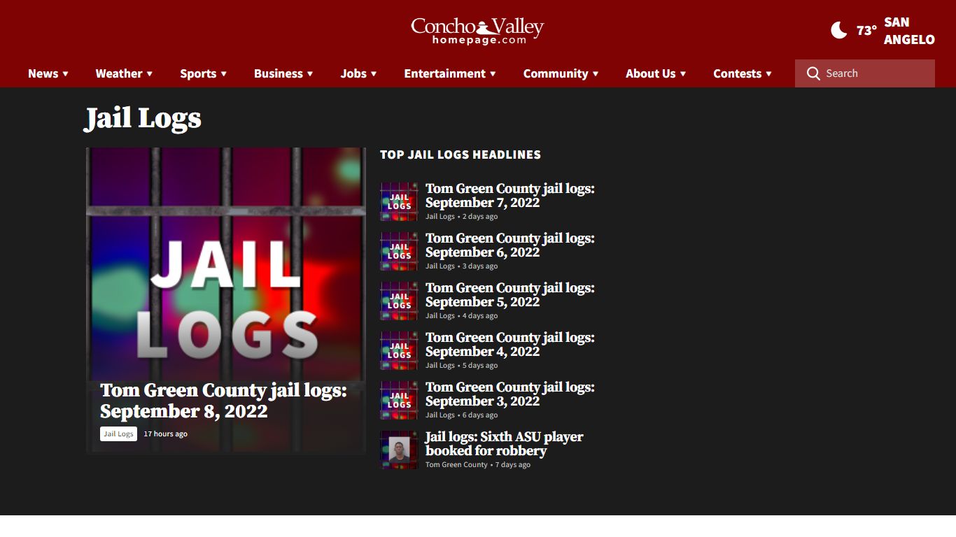 Jail Logs | ConchoValleyHomepage.com